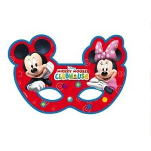 Mickey Minnie Mouse Maske Gözlük 6'lı
