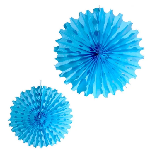 Süs Yelpaze Modeli 2 Li Set Mavi