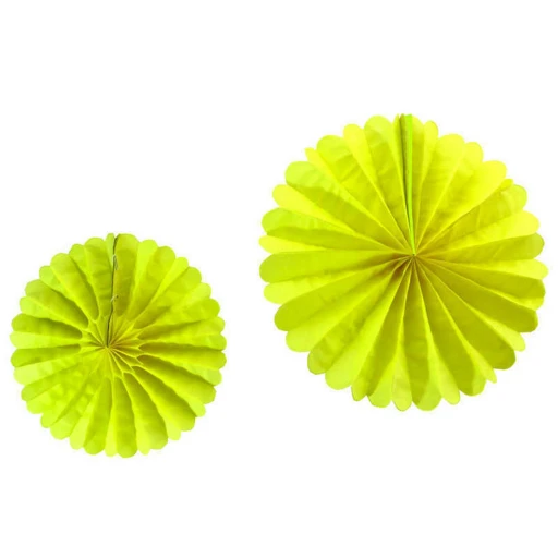 Süs Yelpaze Modeli 2 Li Set Sarı