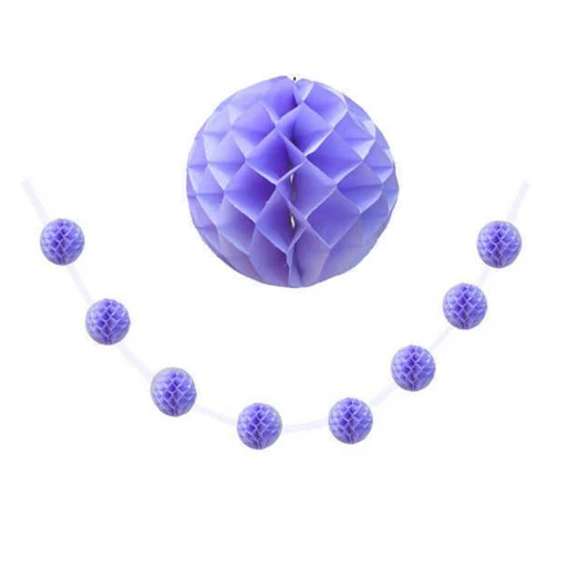 Süs Ponpon Petek Lila 8'lı