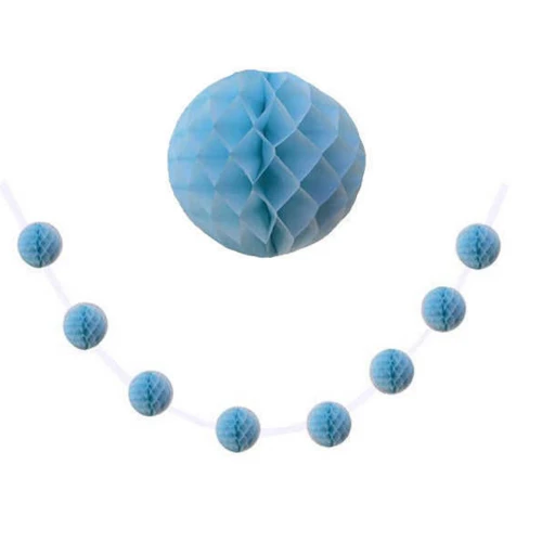 Süs Ponpon Petek Mavi 8'lı