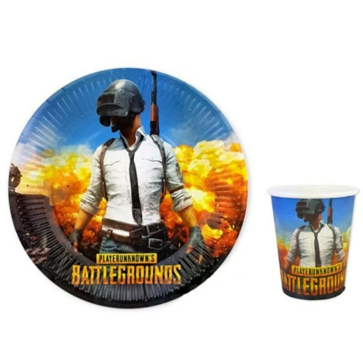 Pubg Tabak Bardak Set 8 Kişilik