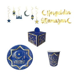 Ramazan Süsleri Set Hayırlı Ramazan 16 Kişilik Sofra Ve Süsleme Seti Lokumluklu