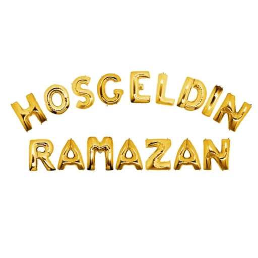 Hoşgeldin Ramazan Folyo Balon Set Ramazan Süsleri