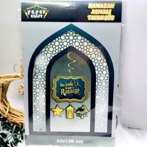 Hoşgeldin Ya Şehri Ramazan 4 Lü Sarkıt Süs Ramazan Süsleme Ev Dekorason