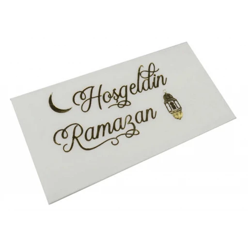 Peçete Hoşgeldin Ramazan Varaklı Altın 16'lı