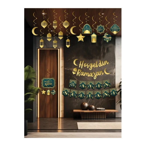 Ramazan Ayı Evlere Huzur Bereket Süsleme Seti Bütün Evi Süsler Ramazan Süsleri