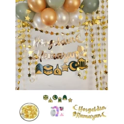Ramazan Süsleri Led Işıklı Ramazan Süsü Hoşgeldin Ramazan Ev Süsleri Lüks Set Sarkıtlı