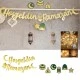  Ramazan Süsleri 6'lı tavan sarkıt süs, hoşgeldin ramazan altın yazı ve led