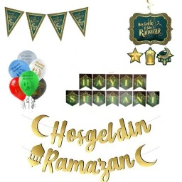 Ramazan Süsleri Hoşgeldin Ya Şehri Ramazan Set 11 Ayın Sultanı 5 Lü