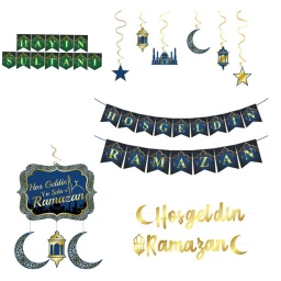 Ramazan Süsleri Set Ramazan Bayramı Süsleme Seti 5 Parça