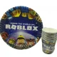Roblox Tabak Bardak Set 8 Kişilik