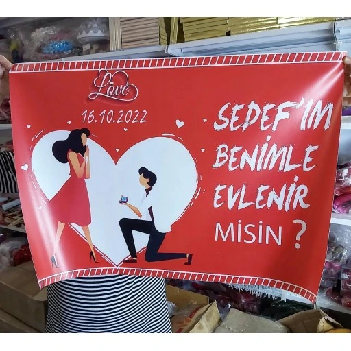 Kişiye Özel Evlilik Teklifi Süsleme Seti Hdts134