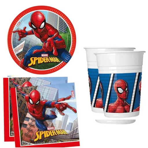 16 Kişilik Spiderman Örümcek Adam Doğum Günü Masa Seti
