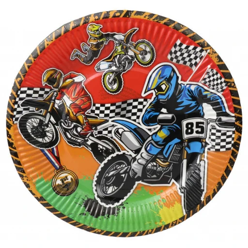 Tabak Karton Motocross 23 cm 8'lı