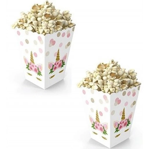 Unicorn Çiçekli Mısır Kutusu 8 Li