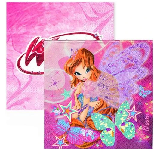Winks Baskılı Kağıt Peçete Winx 33x33cm 16'lı