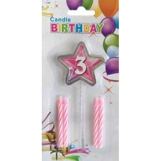 Mum 3 Yaş Yıldızlı Pembe -1