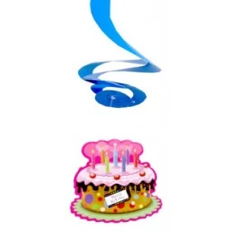 Orta Süs Yukardan Asmalı Happybırthday 6'lı