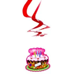 Orta Süs Yukardan Asmalı Happybırthday 6'lı