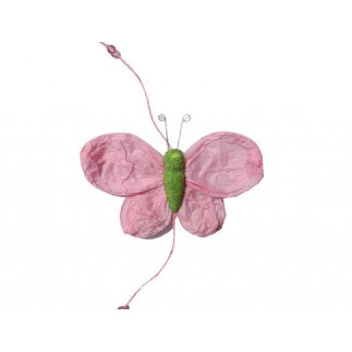 Süs Kelebekli 5 Li Set Pembe