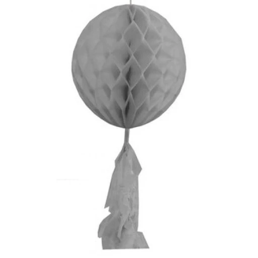 Süs Petek Modeli Püsküllü 25x85 cm Beyaz