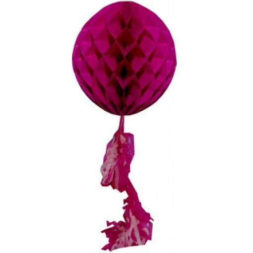 Süs Petek Modeli Püsküllü 25x85 cm Fuşya