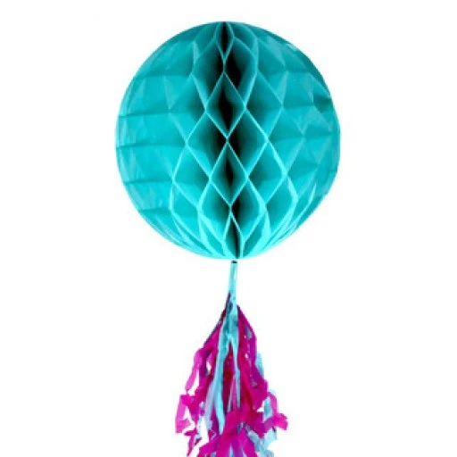 Süs Petek Modeli Püsküllü 25x85 cm Turkuaz P1-120