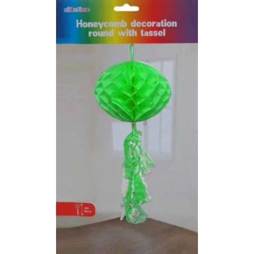 Süs Petek Modeli Püsküllü 25x85 cm Yeşil