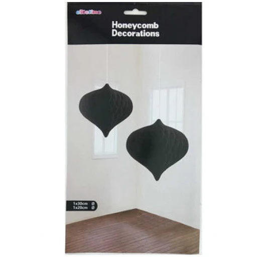 Süs Ponpon Petek.pırlanta 2li Set Siyah