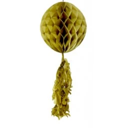 Süs Petek Modeli Püsküllü 25x85 cm Altın