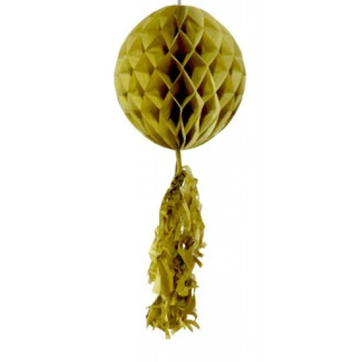 Süs Petek Modeli Püsküllü 25x85 cm Altın