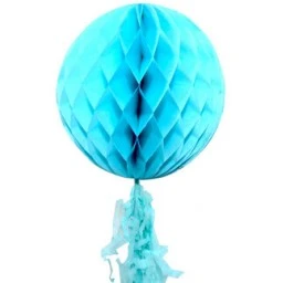 Süs Petek Modeli Püsküllü 25x85 cm Mavi