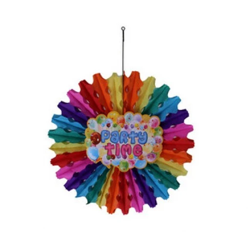 Süs Yelpaze Karışık Renk Partı Tıme 50cm Pk1-300