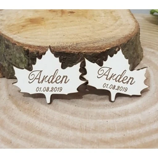 Ahşap Çınar 3x3 İsimlik Yazılı