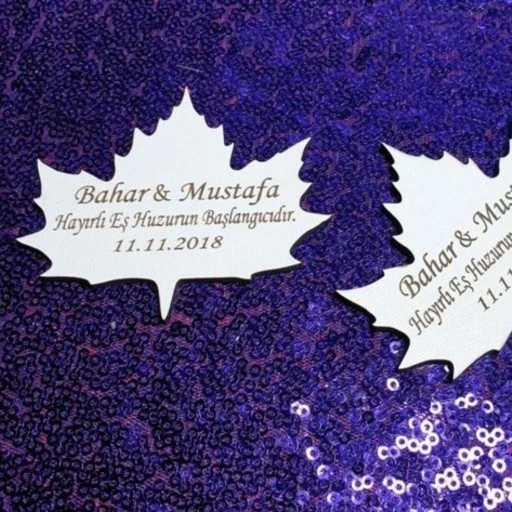 Ahşap Çınar 6x5 cm Bebek Ve Nikah Şekeri Malzeme