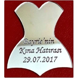 Büst Gelin Elbise İsimli Nikah Şekeri Malzemesi