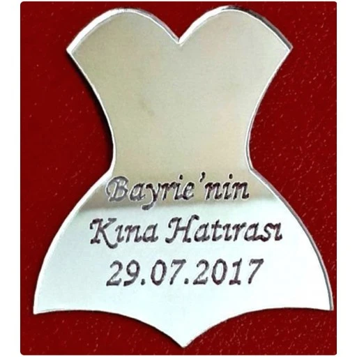 Büst Gelin Elbise İsimli Nikah Şekeri Malzemesi