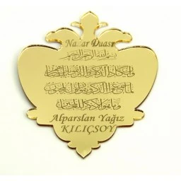 İsme Özel Pleksi Nazar Dualı Bebek Mevlüt Şekeri Malzemesi