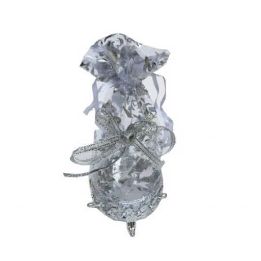 Kutu Ayaklı Keseli Küçük Boy Gümüş P1