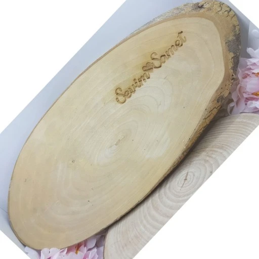 Oval Ahşap Tepsi Yüzük Tepsisi Malzemesii