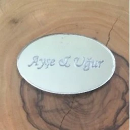 Oval Pleksi Flok Kutu Üzeri İçin