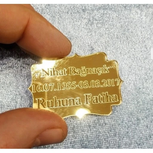 Pleksi Ayna Nikah Bebek Şekeri Yasin Üzeri İsimlik