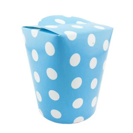 Mısır Kutusu Puantiyeli Elips Kapaklı 10x13cm Mavi P8