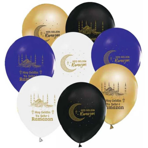 Balon Ramazan Temalı Karışık 100'lü