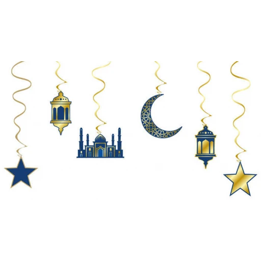 Süs Sarkıt Ramazan Figür Büyük Varaklı 6'lı Lı Set