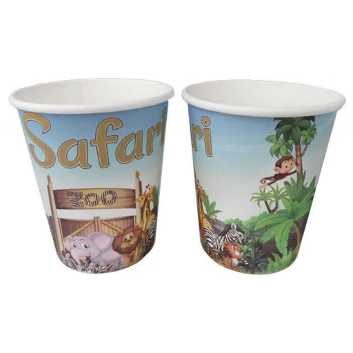 Bardak Karton Safari Zoo 8 Oz 8'lı