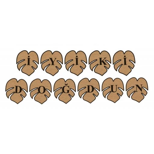 Flama İyiki Doğdun Safari Yaprak Naturel