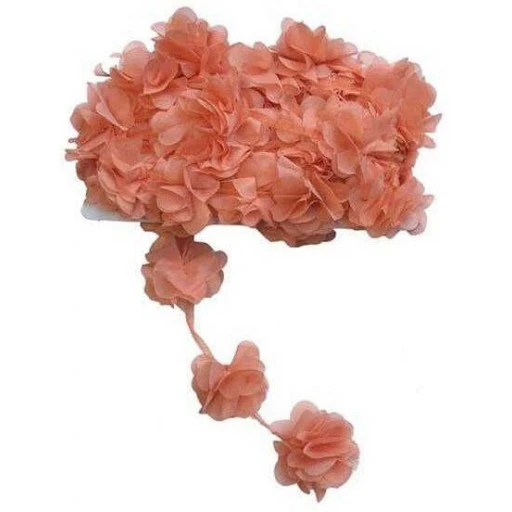 Çiçek Tül Lazer Kesim Gül Kurusu 9'li Mt