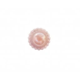 İnci etrafı desenli pembe 17mm p700